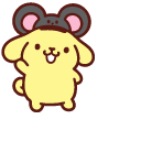 Sanrio Pompompurin in Bunny and Mouse Hats