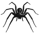 Simple 3D Black Spider