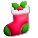 Simple 3D Christmas Ball and Christmas Stocking