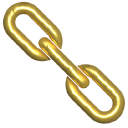 Simple 3D Gold Chain
