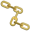 Simple 3D Gold Chain