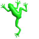 Simple 3D Green Frog