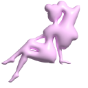 Simple 3D Light Pink Fairy