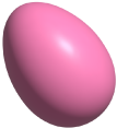 Simple 3D Pink Egg