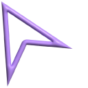 Simple 3D Purple Arrow