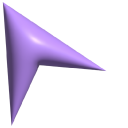 Simple 3D Purple Arrow