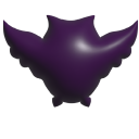 Simple 3D Purple Owl