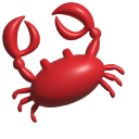 Simple 3D Red Crab