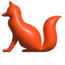 Simple 3D Red Fox
