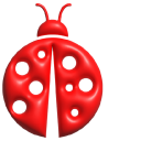Simple 3D Red Ladybug