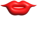 Simple 3D Red Lips