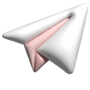 Simple 3D White Paper Planes