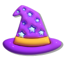 Simple 3D Witch Hat and Crystal Ball