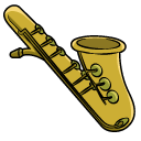 The Simpsons Allison Taylor and a Saxophone