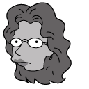 The Simpsons Amelia Vanderbuckle and Flask