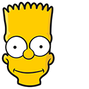 The Simpsons Bart and Skateboard