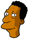 The Simpsons Carl Carlson and a Beer Mug