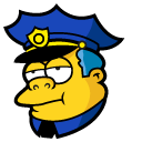 The Simpsons Chief Wiggum Donut