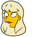 The Simpsons Gretchen and Turquoise Bowl