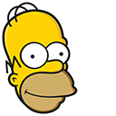 The Simpsons Homer and Duff Can