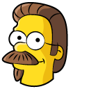 The Simpsons Ned Flanders and Hat