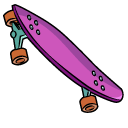 The Simpsons Nikki McKenna and Skateboard