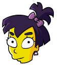 The Simpsons Nikki McKenna and Skateboard