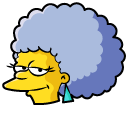 The Simpsons Patty Bouvier and a Necklace