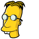 The Simpsons Professor Frink and Flask