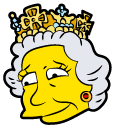 The Simpsons Queen Elizabeth II
