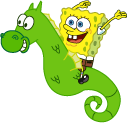 SpongeBob and Mystery the Seahorse