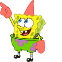 Spongebob Dressed Up as Patrick