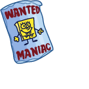 SpongeBob Wanted Maniac Poster