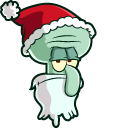 Squidward Santa