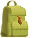 Hiking Map and Backpack