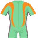 Surfing Wetsuit and Surfboard