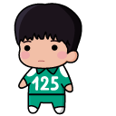 Chibi Squid Game 3 Player 125 aka Park Min-su