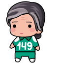 Chibi Squid Game 3 Player 149 aka Jang Geum-ja