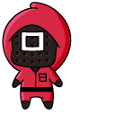 Chibi Squid Game Masked Manager