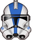 Star Wars Clone Trooper 501st Legion DC-17 Hand Blaster