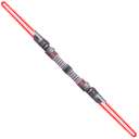 Star Wars Dark Rey and Red Lightsaber