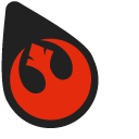 Star Wars Rebel Alliance Logo and Luke