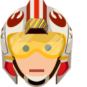 Star Wars Rebel Alliance Logo and Luke