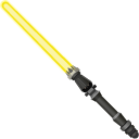 Star Wars Rey Skywalker and Yellow Lightsaber