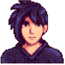 Stardew Valley Sebastian and a Heart