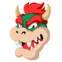 Super Mario Bowser and Fireball