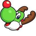 Super Mario Santa Mario and Reindeer Yoshi