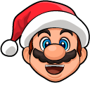 Super Mario Santa Mario and Reindeer Yoshi