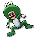The Super Mario Galaxy Movie Luigi in a Frog Suit