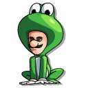 The Super Mario Galaxy Movie Luigi in a Frog Suit